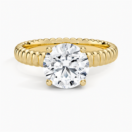 Petra Textured Solitaire Ring