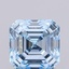 1.06 Ct. Fancy Vivid Blue Asscher Lab Grown Diamond