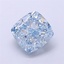 2.85 Ct. Fancy Vivid Blue Cushion Lab Grown Diamond