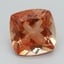 8.8x8.7mm Unheated Orange Cushion Oregon Sunstone