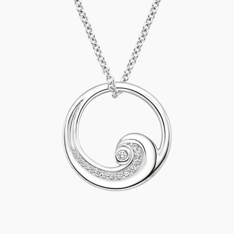 Diamond Wave Necklace