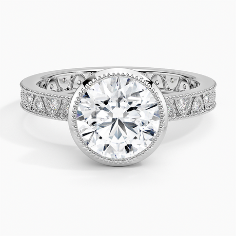 Platinum Sinclair Art Deco Diamond Ring (1/6 ct. tw.)
