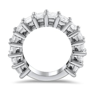 Custom Emerald Cut Diamond Wedding Band