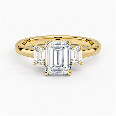 Three Stone Diamond Engagement Ring - Rhiannon