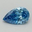 1.00 Ct. Fancy Vivid Blue Pear Lab Grown Diamond