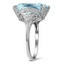 The Nyra Ring, smalltop view on a hand