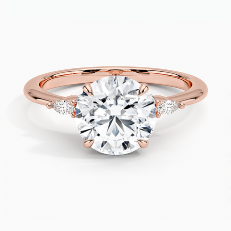 14K Rose Gold Nadia Diamond Ring