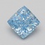 2.11 Ct. Fancy Vivid Blue Cushion Lab Grown Diamond