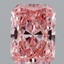 1.58 Ct. Fancy Vivid Pink Radiant Lab Grown Diamond