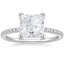18K White Gold Ballad Half Coverage Diamond Ring (1/8 ct. tw.), smalltop view