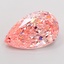 3.57 Ct. Fancy Pink Pear Lab Grown Diamond
