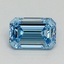 1.28 Ct. Fancy Vivid Blue Emerald Lab Grown Diamond
