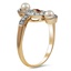 The Sileny Ring, smalltop view on a hand
