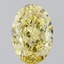 5.06 Ct. Fancy Intense Yellow Oval Lab Grown Diamond