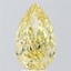 4.02 Ct. Fancy Intense  Yellow Pear Lab Grown Diamond