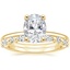 18K Yellow Gold Sydney Perfect Fit Diamond Ring with Versailles Diamond Ring (3/8 ct. tw.)