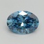 1.01 Ct. Fancy Vivid Blue Oval Lab Grown Diamond