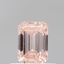 0.56 Ct. Fancy Intense Orangy Pink Emerald Lab Grown Diamond