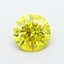 1.14 Ct. Fancy Vivid Yellow Round Lab Grown Diamond