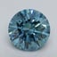 1.17 Ct. Fancy Vivid Blue Round Lab Grown Diamond