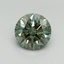 1.70 Ct. Fancy Vivid Green Round Lab Grown Diamond