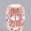 2.14 Ct. Fancy Vivid  Pink Cushion Lab Grown Diamond