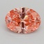 1.25 Ct. Fancy Vivid Pink Oval Lab Grown Diamond