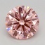 1.07 Ct. Fancy Vivid Pink Round Lab Grown Diamond
