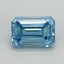 4.18 Ct. Fancy Vivid Blue Emerald Lab Grown Diamond