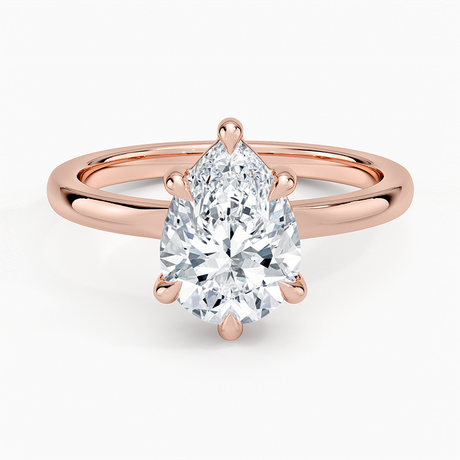 14K Rose Gold Alice Solitaire Ring