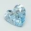 15.35 Ct. Fancy Vivid Blue Heart Lab Grown Diamond