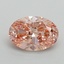 0.91 Ct. Fancy Intense Pink Oval Lab Grown Diamond
