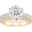 18KY Moissanite Luxe Sienna Diamond Bridal Set (1 1/8 ct. tw.), smalltop view