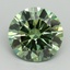 8.04 Ct. Fancy Vivid Green Round Lab Grown Diamond