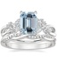 18K White Gold Summer Blossom Diamond Ring (1/4 ct. tw.) with Petite Twisted Vine Diamond Ring (1/8 ct. tw.)