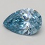 2.31 Ct. Fancy Vivid Blue Pear Lab Grown Diamond