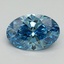 2.13 Ct. Fancy Vivid Malibu Blue Oval Lab Grown Diamond