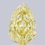 2.47 Ct. Fancy Intense Yellow Pear Lab Grown Diamond