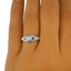 The Avon Ring, smalltop view on a hand