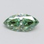 1.09 Ct. Fancy Vivid Green Marquise Lab Grown Diamond