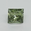 1.30 Ct. Fancy Vivid Green Princess Lab Grown Diamond