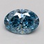 2.08 Ct. Fancy Vivid Blue Oval Lab Grown Diamond