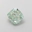 1.17 Ct. Fancy Intense  Green Cushion Lab Grown Diamond
