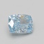 2.06 Ct. Fancy Vivid Blue Cushion Lab Grown Diamond