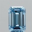 2.51 Ct. Fancy Vivid Blue Emerald Lab Grown Diamond
