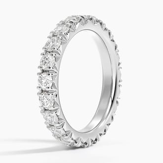 French Pavé Eternity Lab Diamond Ring