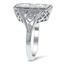 The Caila Ring, smalltop view on a hand