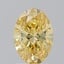 1.01 Ct. Fancy Vivid Yellow Oval Lab Grown Diamond