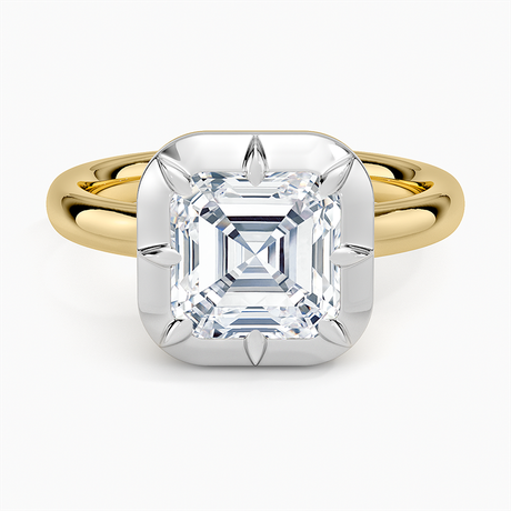 Harper Mixed Metal Solitaire Ring