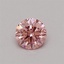 0.31 Ct. Fancy Vivid Pink Round Lab Grown Diamond